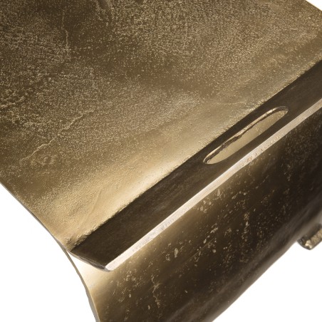 JOHAN - Rectangular Coffee Table/Low Console 163x40cm Golden Aluminum