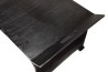 JOHAN Rectangular Black Aluminum Coffee Table 134x40cm