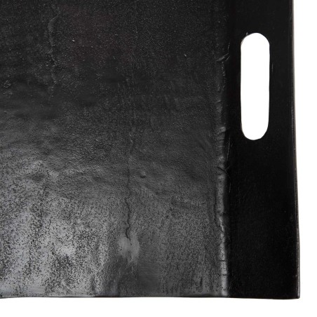 JOHAN Rectangular Black Aluminum Coffee Table 134x40cm