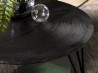 JOHAN Round Coffee Table 75x75cm Black Aluminum