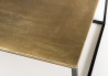 JOHAN Rectangular Coffee Table 98x57cm Gold Aluminum with Black Legs