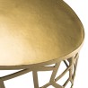 Table basse ovale JOHAN 150x60cm aluminium doré