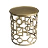 Table d'appoint JOHAN en aluminium doré