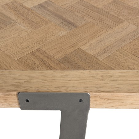Table à manger CARLA 220x100cm bois et métal