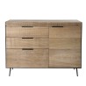 CARLA Buffet 3 Drawers 1 Door Teak Wood Metal