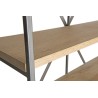 Étagère 5 niveaux bois et métal CARLA