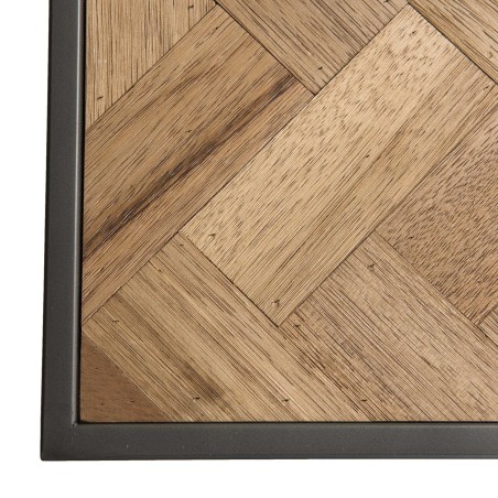 Meuble TV CARLA - Bois Teck et Métal