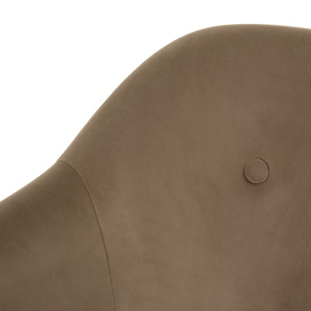 Fauteuil AGATHE en velours beige