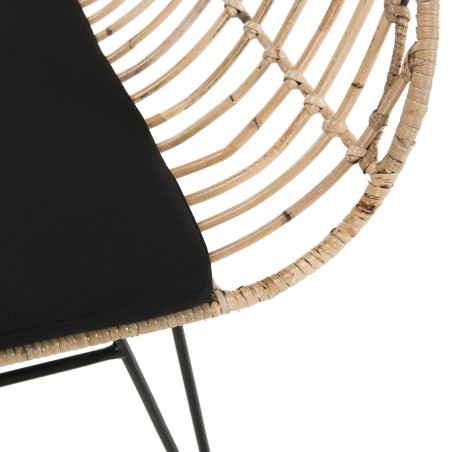 Canapé 2 places rotin naturel CAMILLE - LONG ISLAND