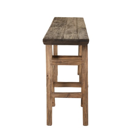 Console tréteaux NORA en bois recyclé - esprit Brocante