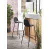 TOM - Set of 2 Black John Bar Stools, Seat Height 80 cm