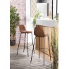 Lot de 2 tabourets de bar John marron 80cm