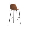 TOM - Set of 2 Brown John Bar Stools, Seat Height 80 cm