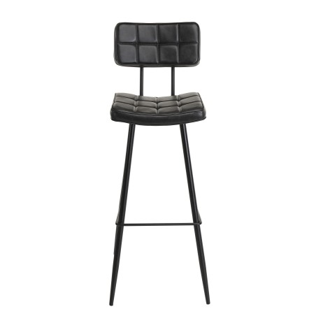 Lot 2 tabourets bar James noir 80cm
