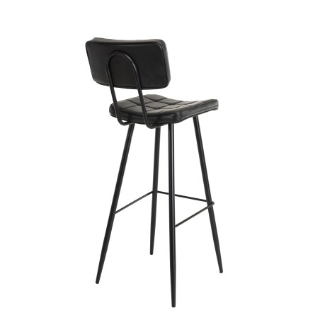 Lot 2 tabourets bar James noir 80cm