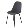 Lot 2 chaises TOM tissu anthracite