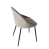 Lot 2 chaises velours chamois beige TOM
