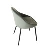 Lot 2 chaises velours vert jade