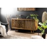 INDRA Mango Wood Sideboard 160x45cm - 2 Sliding Doors 1 Shelf