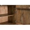 INDRA Mango Wood Sideboard 177x45cm - Black Goa Motifs
