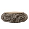 INDRA - Round Side Table 80x80cm Mango Wood Top