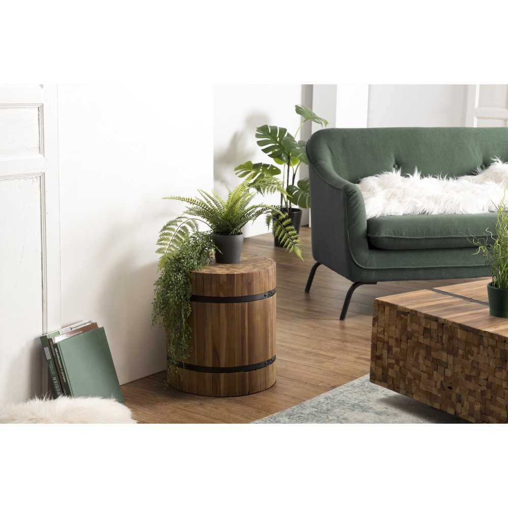 Table d'appoint SAM en bois de teck recyclé