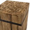 SAM Square Side Table 'S' 34x34cm Recycled Teak Wood