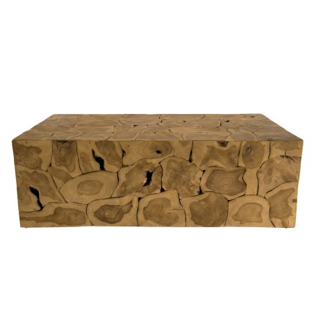 Table basse rectangulaire SAM en bois de Teck nature