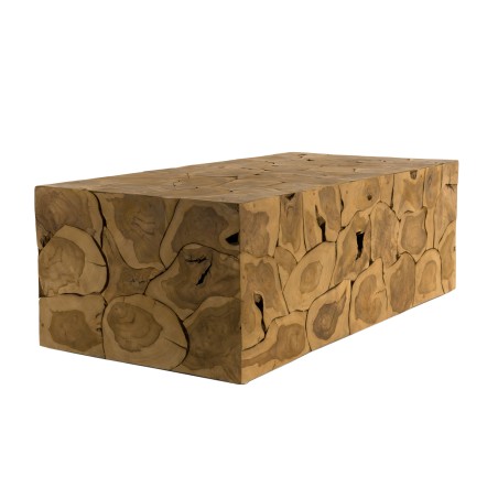 Table basse rectangulaire SAM en bois de Teck nature