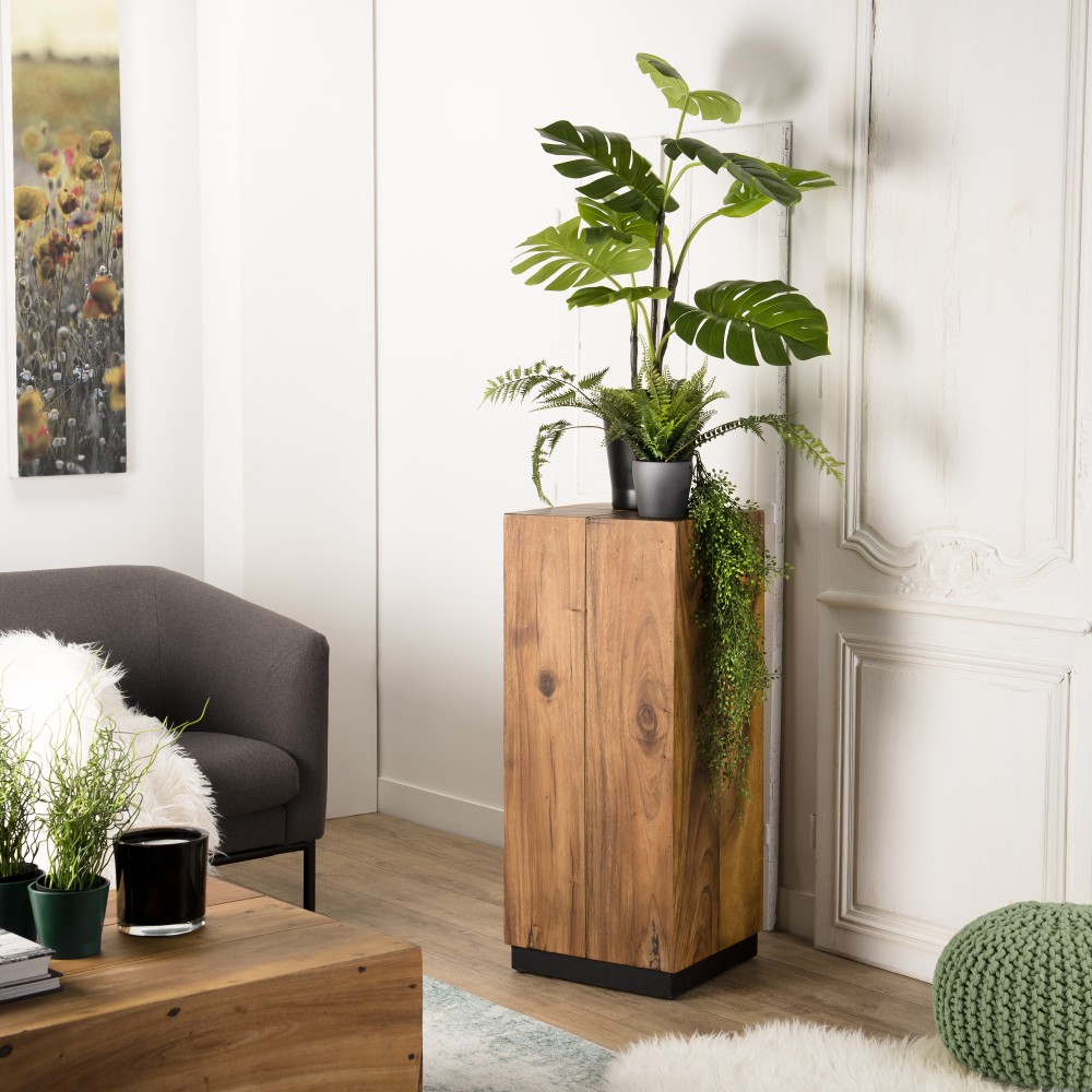 Table d'appoint carrée SAM en bois Suar 38x38cm Table d'appoint carrée SAM en bois Suar 38x38cm