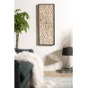 SAM - Rectangular Wall Decoration 100x40cm Natural Teak Wood Branches