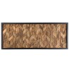 SAM - Rectangular Wooden Wall Decoration - Teak Mosaic Zig-Zag