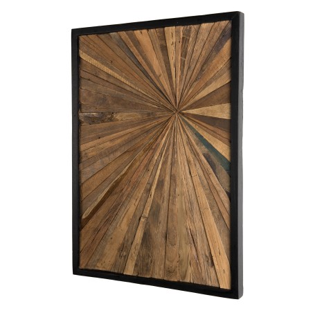 SAM - Rectangular Wall Decoration in Natural Recycled Teak