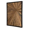 SAM - Rectangular Wall Decoration in Natural Recycled Teak