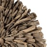 SAM - Round Wall Decoration 80x80cm in Driftwood