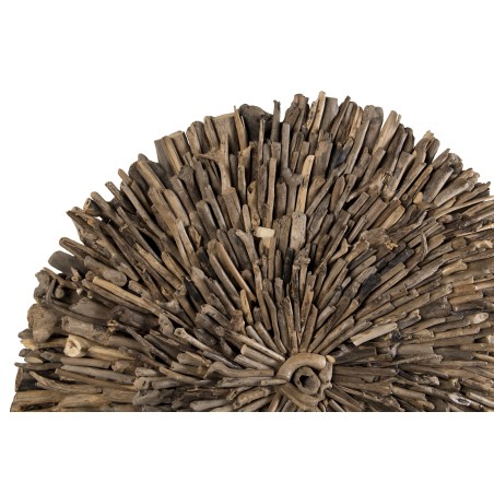 SAM - Round Wall Decoration 120x120cm Driftwood