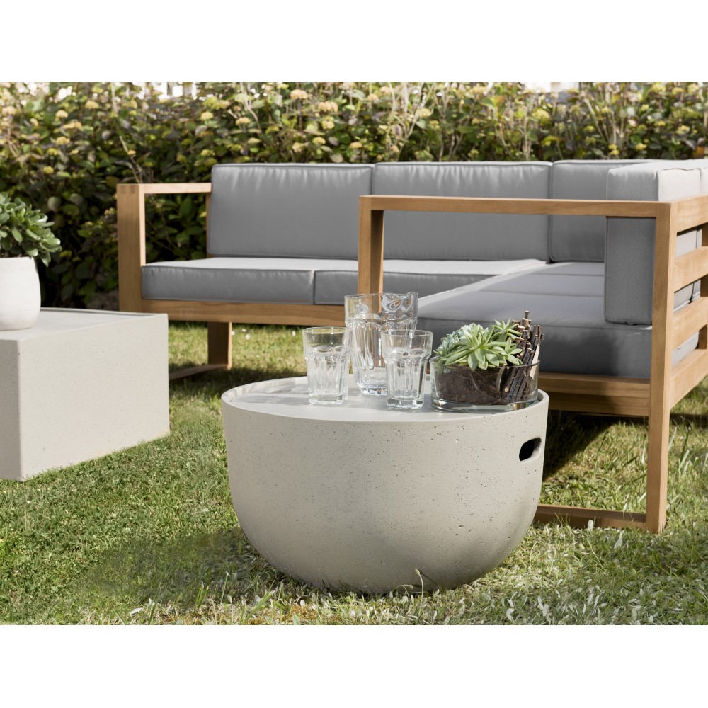 HECTOR - Round Concrete Garden Coffee Table 58x58 cm HECTOR - Round Concrete Garden Coffee Table 58x58 cm