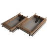 HECTOR - Set of 2 Folding Garden Coffee Tables