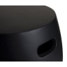 Table d'appoint de jardin ronde HECTOR en béton noir 43x43 cm