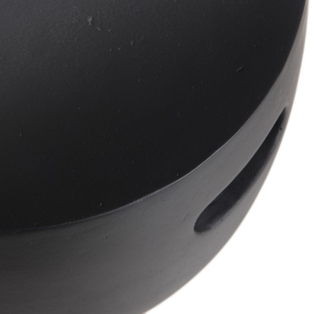 HECTOR Round Concrete Garden Side Table 43x43 cm Black
