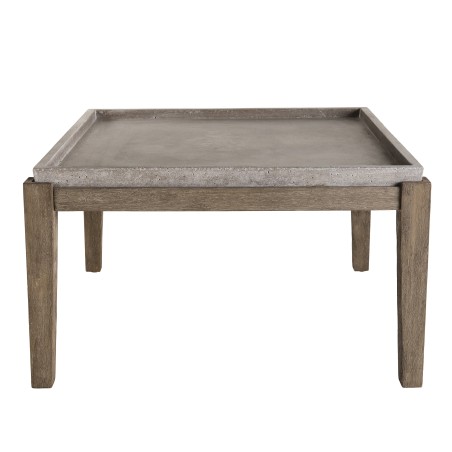 Table basse de jardin carrée HECTOR en béton 83x83 cm