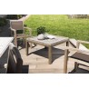 Table basse de jardin carrée HECTOR en béton 83x83 cm