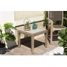 HECTOR Square Concrete Garden Side Table 53x53 cm