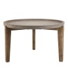 HECTOR Round Concrete Garden Coffee Table - 81x81 cm