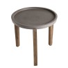 HECTOR - Round Concrete Garden Side Table 50x50 cm