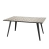 VICTOIRE Garden Table 4/6 People - 162x102 cm - Cement Tile Top