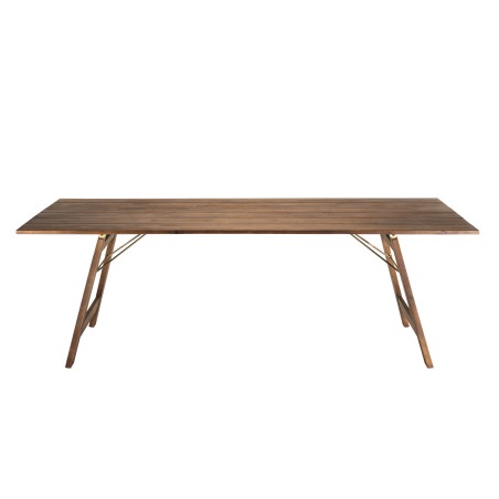 VICK Rectangular Folding Garden Table 220x90 cm - Outdoor Dining Table
