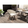 Chaise de jardin VICTOIRE en rotin synthétique - Naturelle