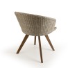 Chaise de jardin VICTOIRE en rotin synthétique - Naturelle