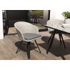 Chaise de jardin VICTOIRE en rotin synthétique gris